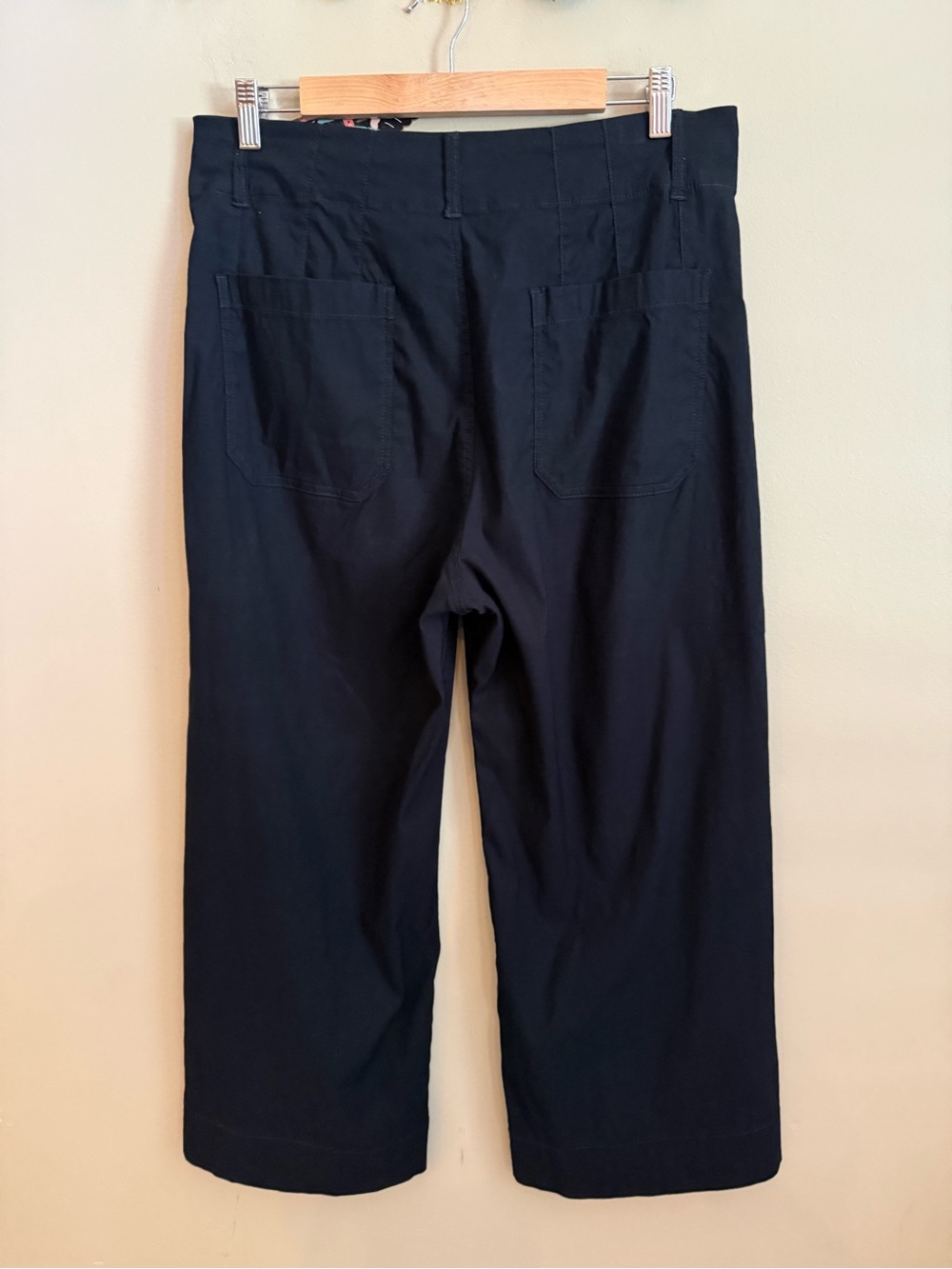 Maeve Black Cropped Wide-Leg Pants - Picture 7 of 12